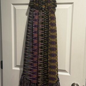 Multicolor Patterned Maxi Dress